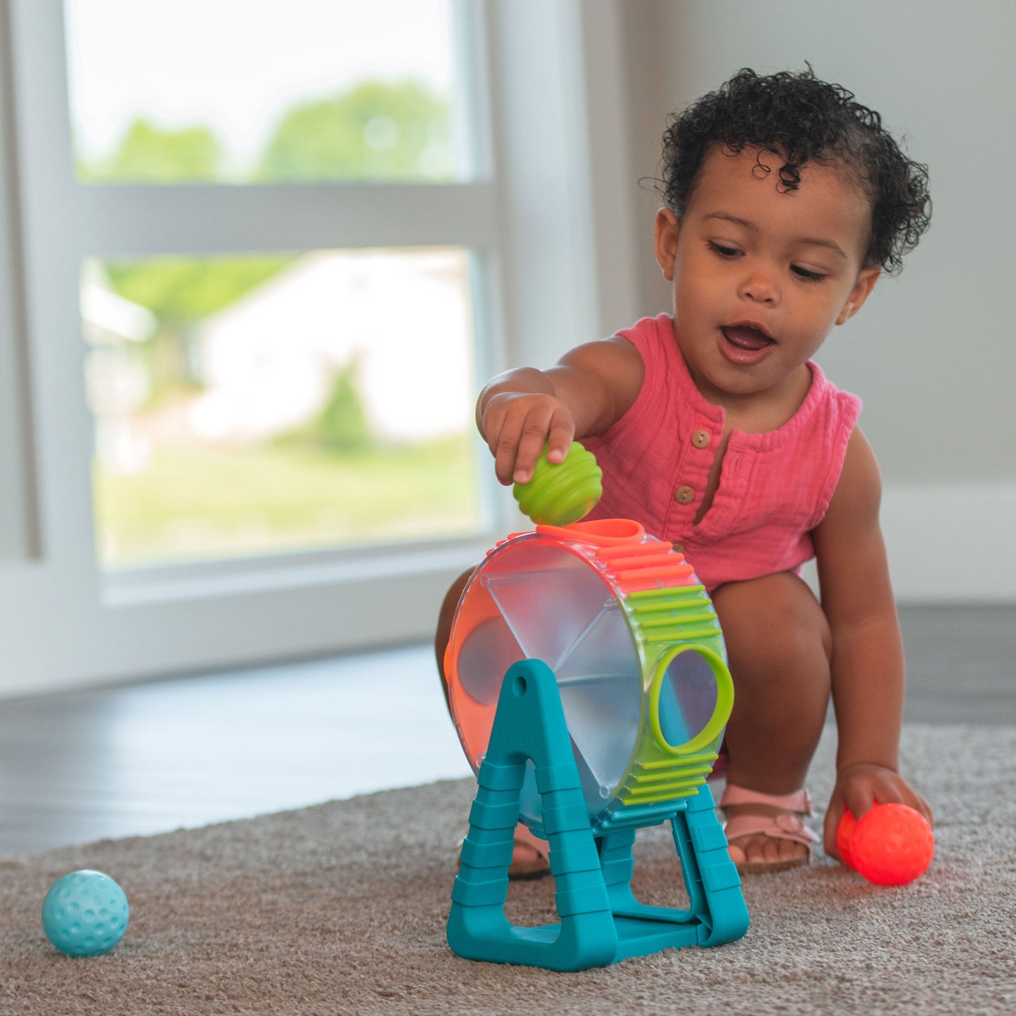 Sassy Wonder Wheel Ball Drop Stem Toy